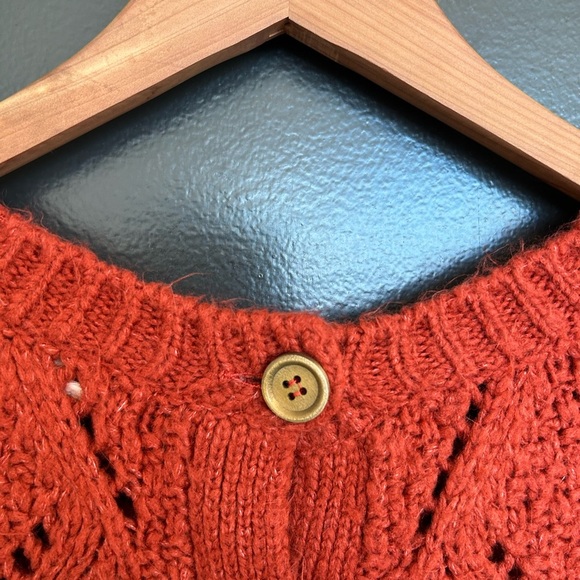 Anthropologie Lili’s closet Lace bottom sweater S good used condition - Picture 5 of 14